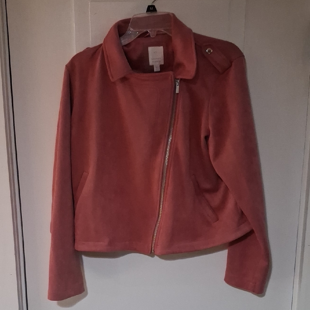 LC Lauren Conrad Blush Teddy Jacket